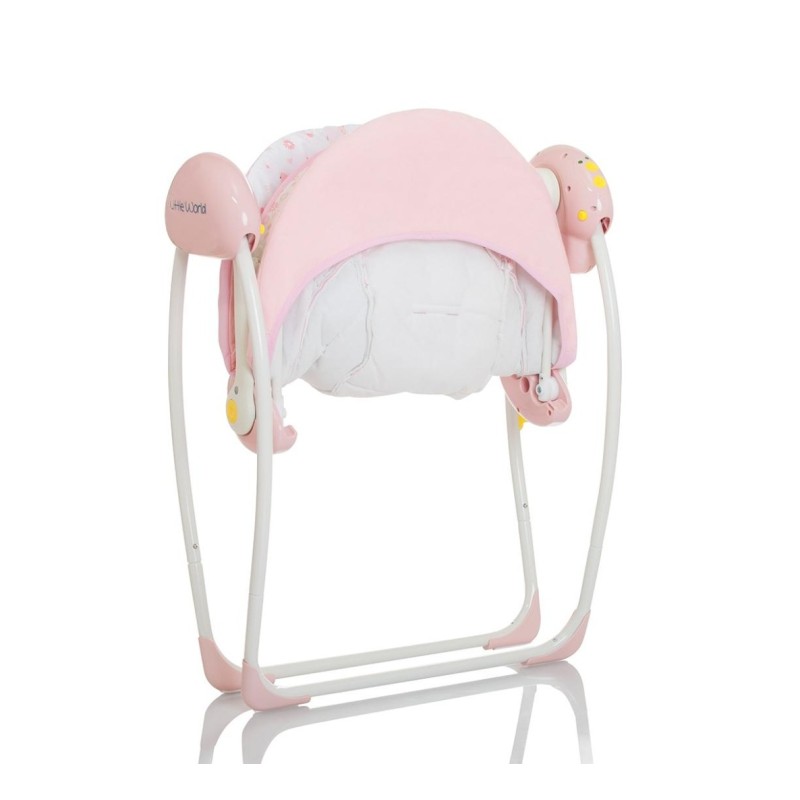 Balansoar pentru bebelusi Dreamday, plastic, roz, H.65 cm, LWBS001-PK