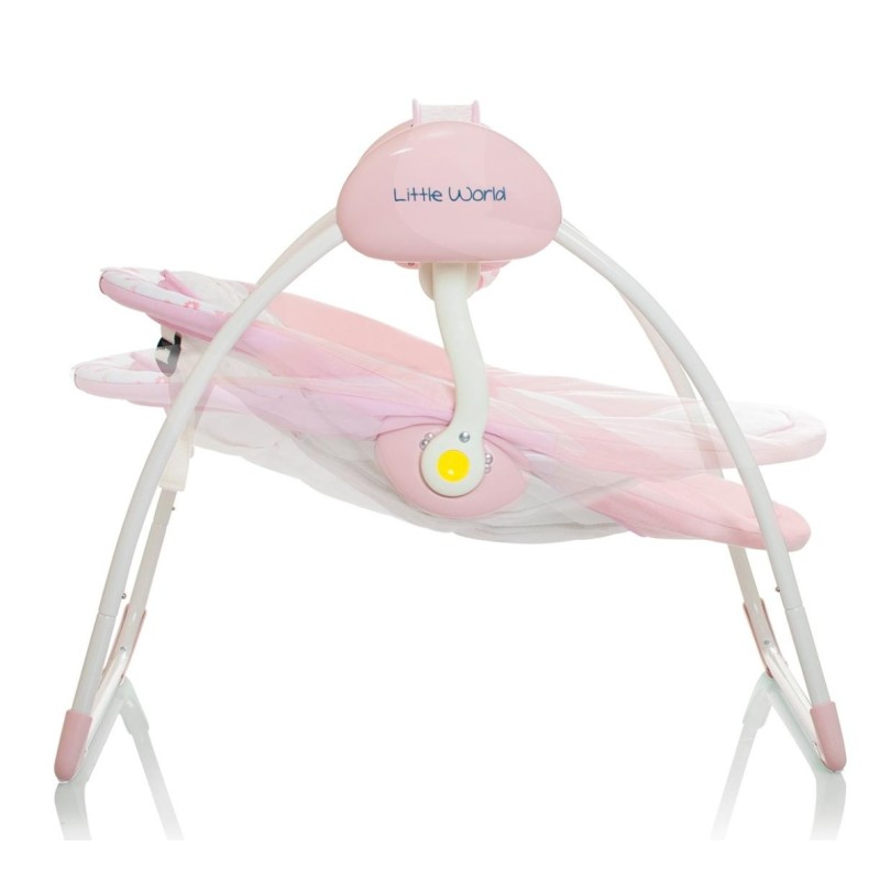 Balansoar pentru bebelusi Dreamday, plastic, roz, H.65 cm, LWBS001-PK