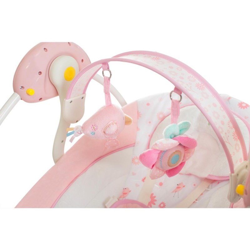 Balansoar pentru bebelusi Dreamday, plastic, roz, H.65 cm, LWBS001-PK