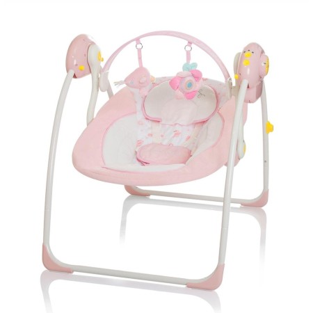 Balansoar pentru bebelusi Dreamday, plastic, roz, H.65 cm, LWBS001-PK