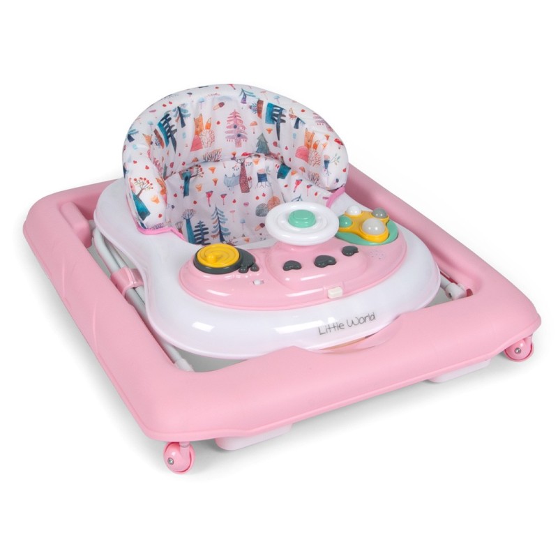 Premergator bebelusi Pluto, plastic, roz, H.56 cm, LWBW002-PK