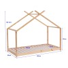 Pat pentru copii Larrisa, lemn, natural, 90 X 180 cm, MIBK000001-WOOD