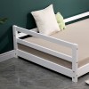 Pat pentru copii Kallithea, lemn, alb, 90 X 200 cm, MIBK000005-WH