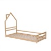 Pat pentru copii Kallithea, lemn, natural, 90 X 200 cm, MIBK000005-WOOD