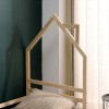 Pat pentru copii Kallithea, lemn, natural, 90 X 200 cm, MIBK000005-WOOD