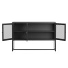 Comoda Athens, metal, negru, L.120 cm, MIFU000025-BK