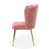 Scaun dining Vienna Rosa, metal, catifea, roz, H.92 cm, MIFU000002-RSE