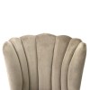 Scaun dining Vienna, metal, poliester, auriu/taupe, H.92 cm, MIFU000029-TP