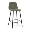 Scaun bar Milan, metal, poliester, verde, H.94 cm, MIFU000034-GR