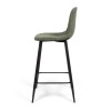 Scaun bar Milan, metal, poliester, verde, H.94 cm, MIFU000034-GR