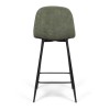 Scaun bar Milan, metal, poliester, verde, H.94 cm, MIFU000034-GR