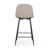 Scaun bar Milan, metal, material textil, boucle, taupe, H.94 cm, MIFU000034-TP