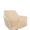 Scaun dining rotativ Malmo, metal, catifea, bej, H.80 cm, MIFU000046-BG