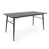 Masa dining Bologna, metal, MDF, neagra, L.160 cm, MIFU000072-UN