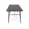 Masa dining Bologna, metal, MDF, neagra, L.160 cm, MIFU000072-UN