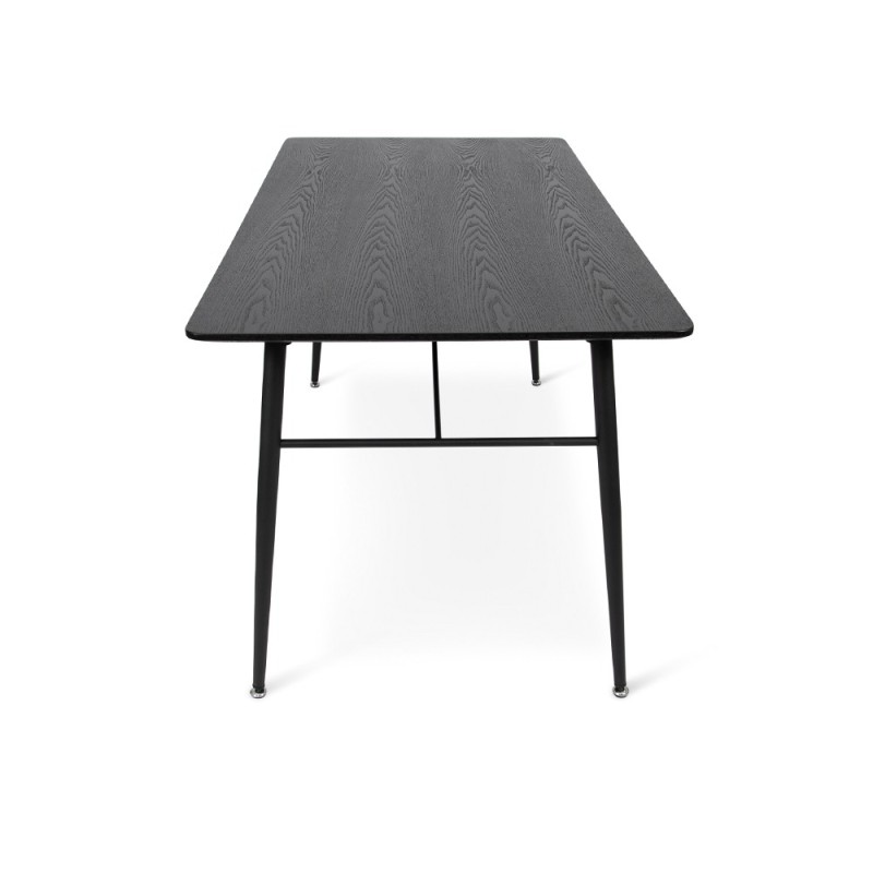 Masa dining Bologna, metal, MDF, neagra, L.160 cm, MIFU000072-UN