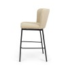 Scaun bar Messina, metal, poliester, bej, H.92 cm, MIFU000075-BG