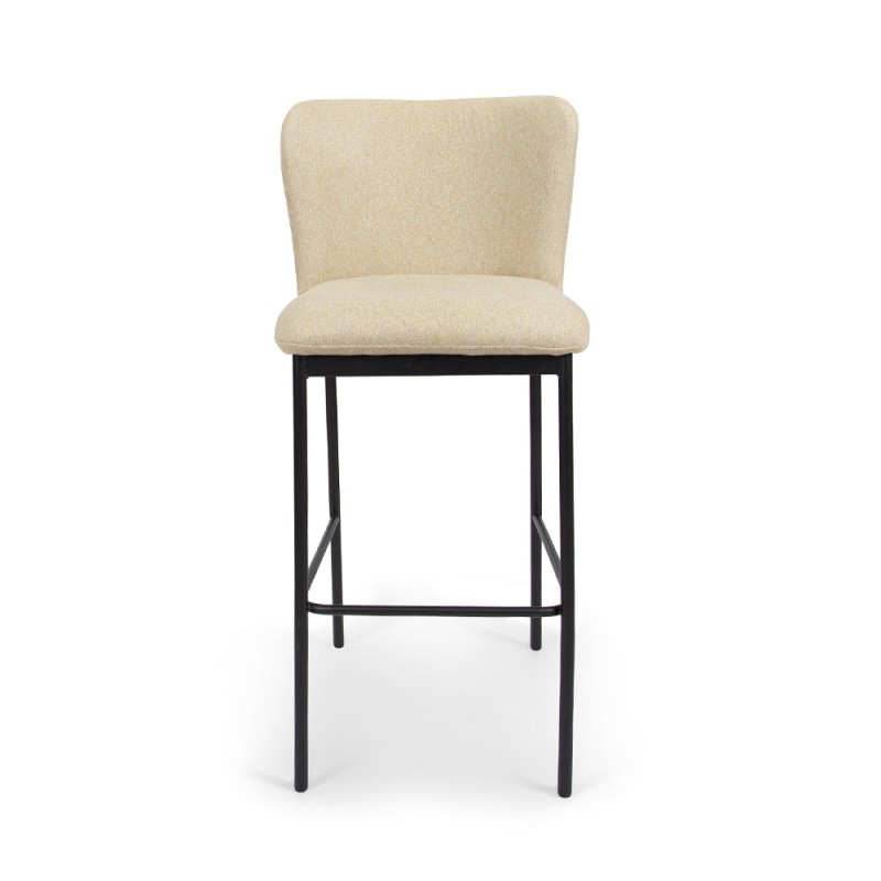 Scaun bar Messina, metal, poliester, bej, H.92 cm, MIFU000075-BG