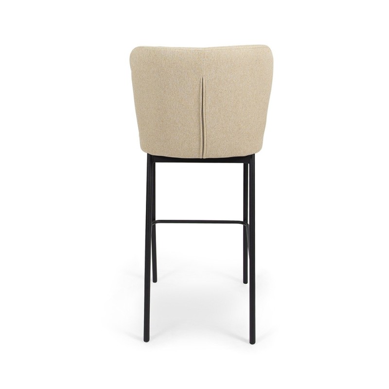 Scaun bar Messina, metal, poliester, bej, H.92 cm, MIFU000075-BG