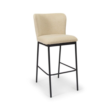 Scaun bar Messina, metal, poliester, bej, H.92 cm, MIFU000075-BG