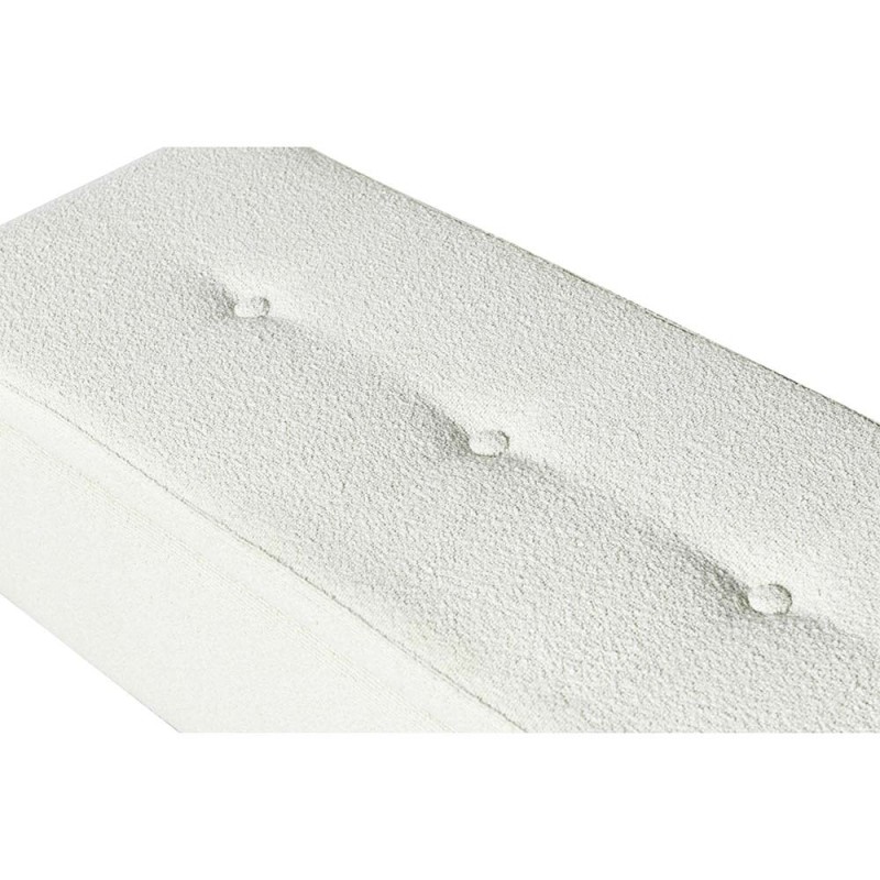 Bancheta Sintra, metal, poliester boucle, auriu/alb, L.95 cm, MIFU000079-WHGL