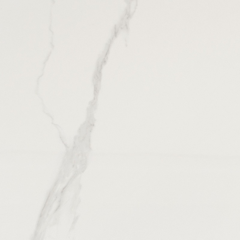 Masa dining Praga, metal, ceramica, sticla, alba, D.90 cm, MIFU000090-WH