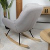 Balansoar Aytos, lemn, metal, poliester, gri, H.95 cm, MIFU000100-SD