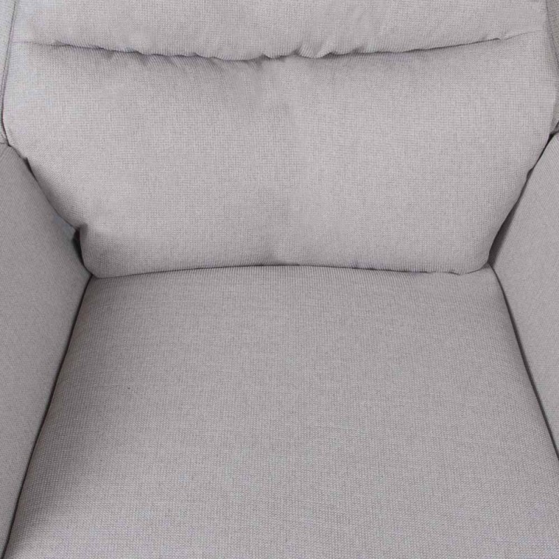 Balansoar Aytos, lemn, metal, poliester, gri, H.95 cm, MIFU000100-SD
