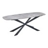 Masa dining Oxford, metal, ceramica, L.200 cm, MIFU000104-SD