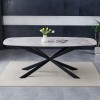 Masa dining Oxford, metal, ceramica, L.200 cm, MIFU000104-SD