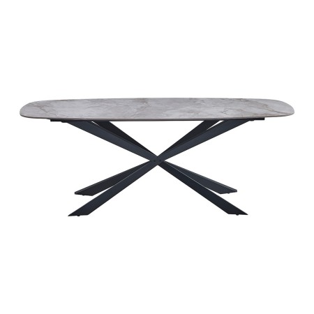 Masa dining Oxford, metal, ceramica, L.200 cm, MIFU000104-SD