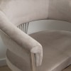 Scaun dining Valletta, metal, poliester, taupe, H.79 cm, MIFU000115-TP