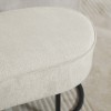 Bancheta Amadora, metal, poliester, chenille bej, L.105 cm, MIFU000116-BG