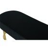 Bancheta Amadora, metal, poliester, neagra, L.105 cm, MIFU000116-BKGL