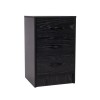 Comoda Savona, MDF, neagra, 3 sertare, H.60 cm, MIFU000119-BK