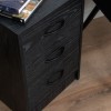 Comoda Savona, MDF, neagra, 3 sertare, H.60 cm, MIFU000119-BK