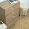 Comoda Perugia, MDF, natural, 4 sertare, H.70 cm, MIFU000120-WOOD