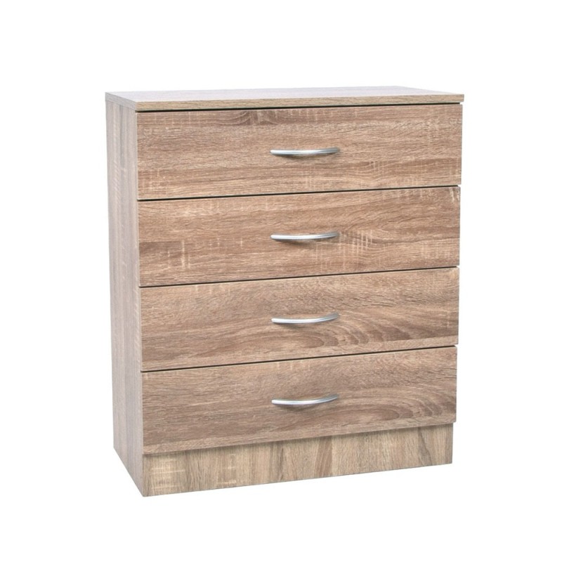 Comoda Perugia, MDF, natural, 4 sertare, H.70 cm, MIFU000120-WOOD