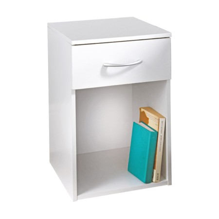 Noptiera Asti, MDF, alba, H.48 cm, MIFU000122-WH
