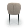 Scaun dining Arvika, metal, poliester, gri deschis, H.82 cm, MIFU000126-TP