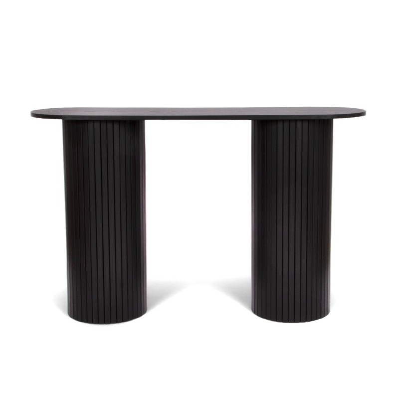Consola Glina, MDF, neagra, L.120 cm, MIFU000129-BK
