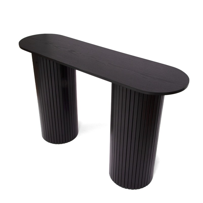 Consola Glina, MDF, neagra, L.120 cm, MIFU000129-BK