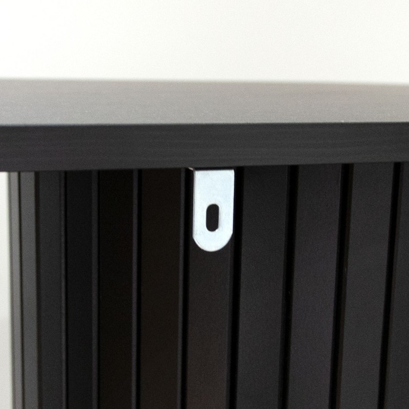 Consola Glina, MDF, neagra, L.120 cm, MIFU000129-BK