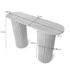 Consola Glina, MDF, neagra, L.120 cm, MIFU000129-BK