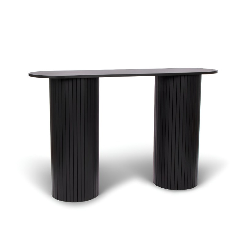 Consola Glina, MDF, neagra, L.120 cm, MIFU000129-BK