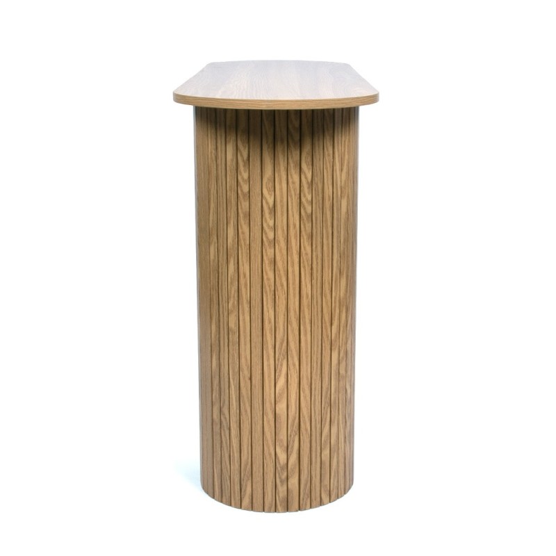 Consola Glina, MDF, natural, L.120 cm, MIFU000129-WOOD