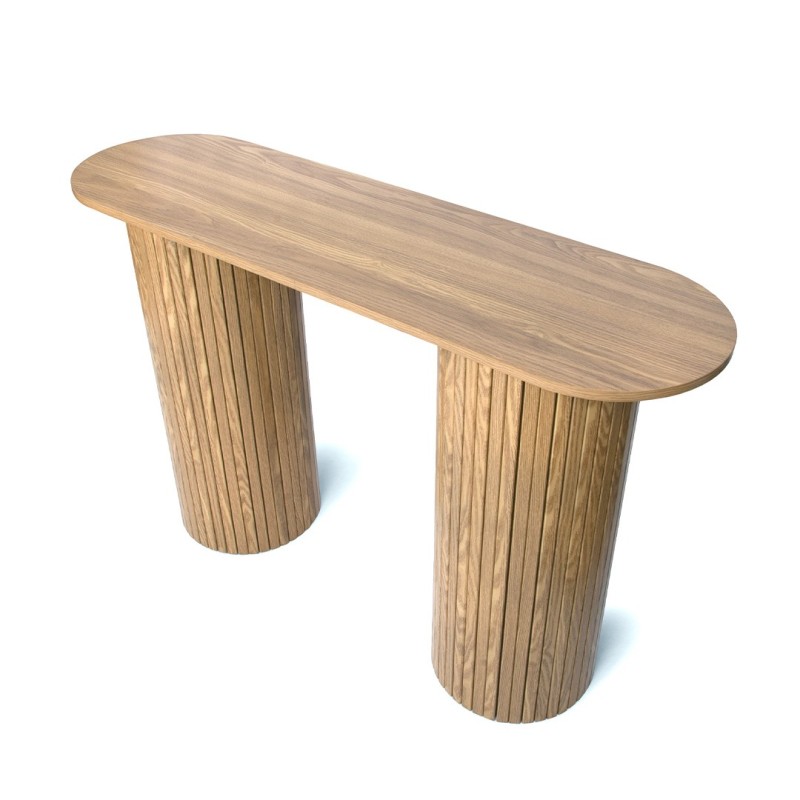 Consola Glina, MDF, natural, L.120 cm, MIFU000129-WOOD