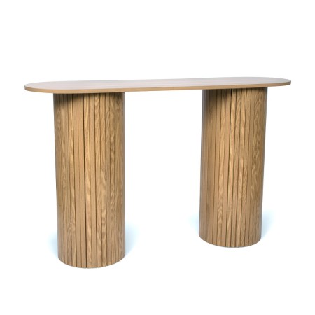 Consola Glina, MDF, natural, L.120 cm, MIFU000129-WOOD