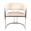 Scaun dining Drama, metal, poliester, bej, H.79 cm, MIFU000130-BGGY