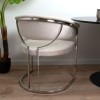 Scaun dining Drama, metal, poliester, bej, H.79 cm, MIFU000130-BGGY